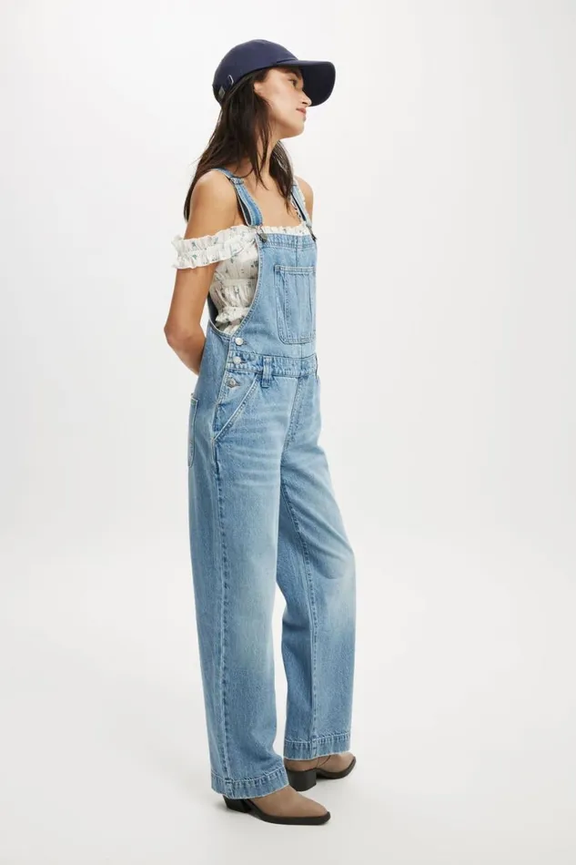 Denim Overall Breeze Blue Women Cotton On Pants