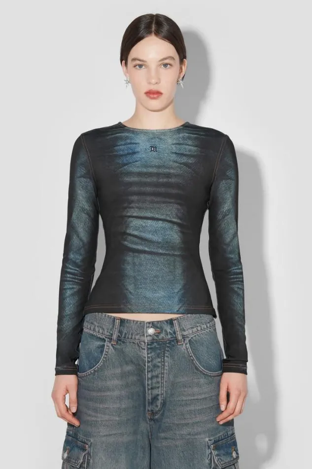 Denim Poly Longsleeve Mlc Women MISBHV Tops