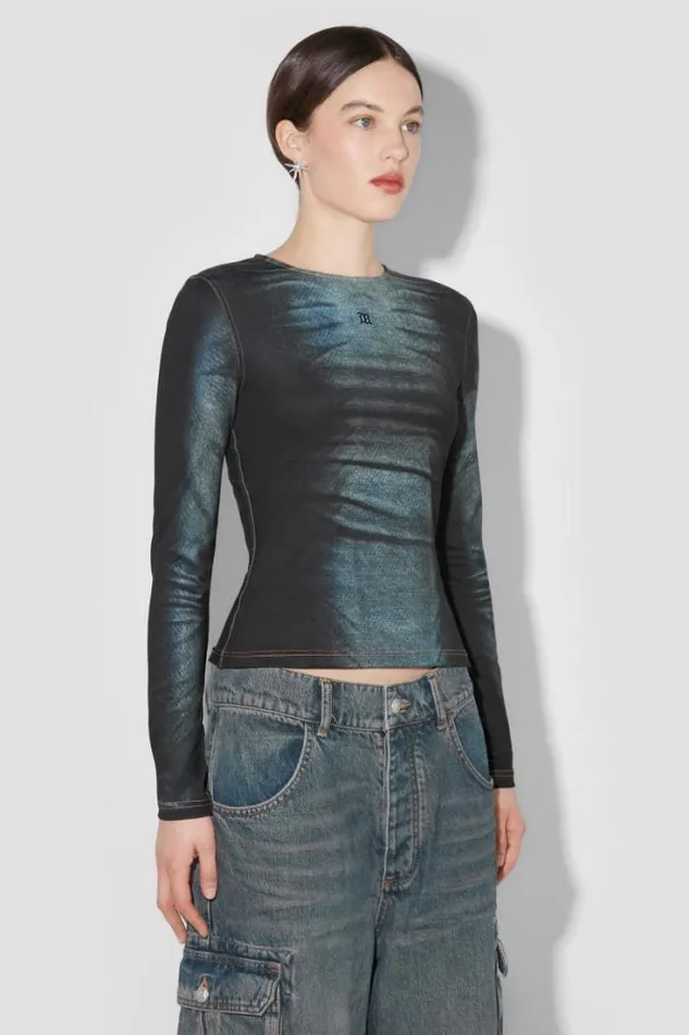 Denim Poly Longsleeve Mlc Women MISBHV Tops