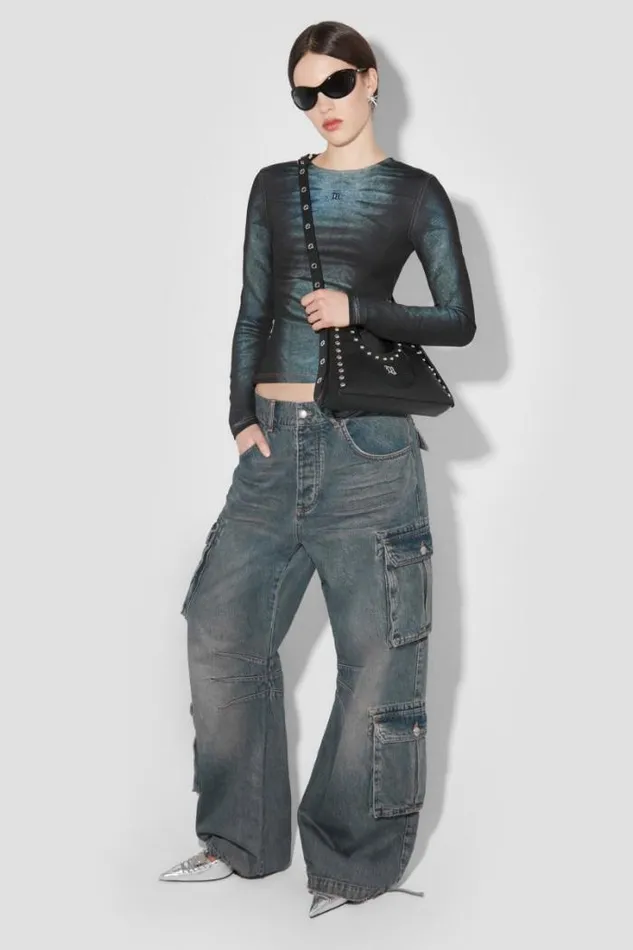 Denim Poly Longsleeve Mlc Women MISBHV Tops