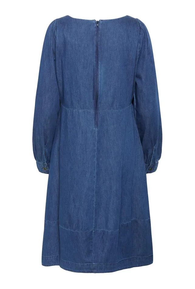 Denim Styles Women CULTURE CUarpa Denim Dress Dark Blue Wash