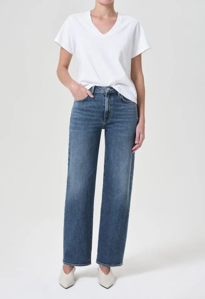 Denim Women Agolde Harper Straight Jean Stretch In Fix