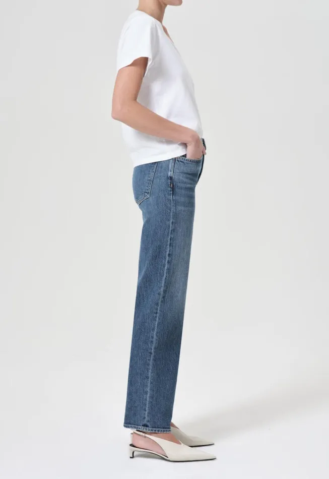 Denim Women Agolde Harper Straight Jean Stretch In Fix