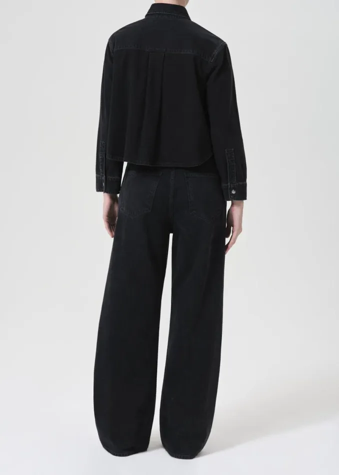 Denim Women Agolde Low Curve Jean In Black Tar Denim Women Agolde Low Curve Jean In Black Tar