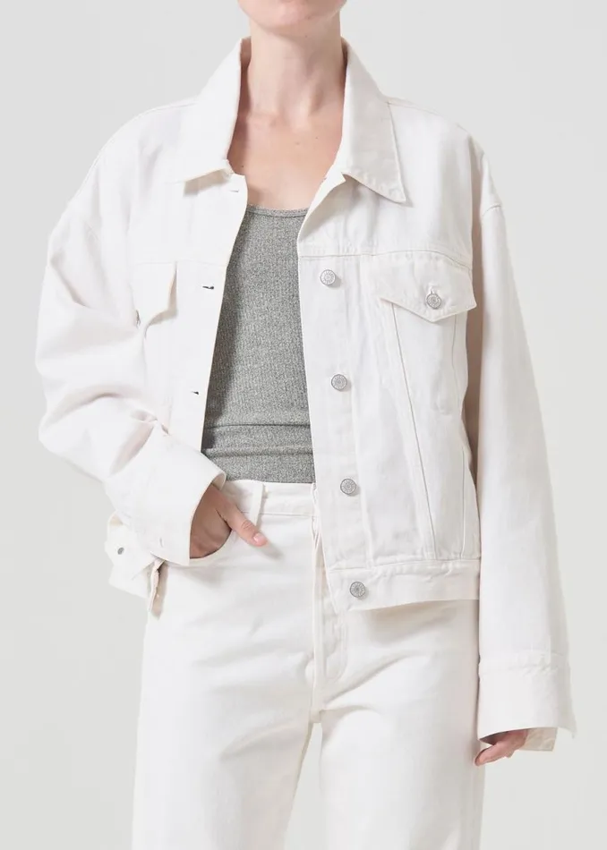 Denim Women Agolde Martika Jacket In Fortune Cookie