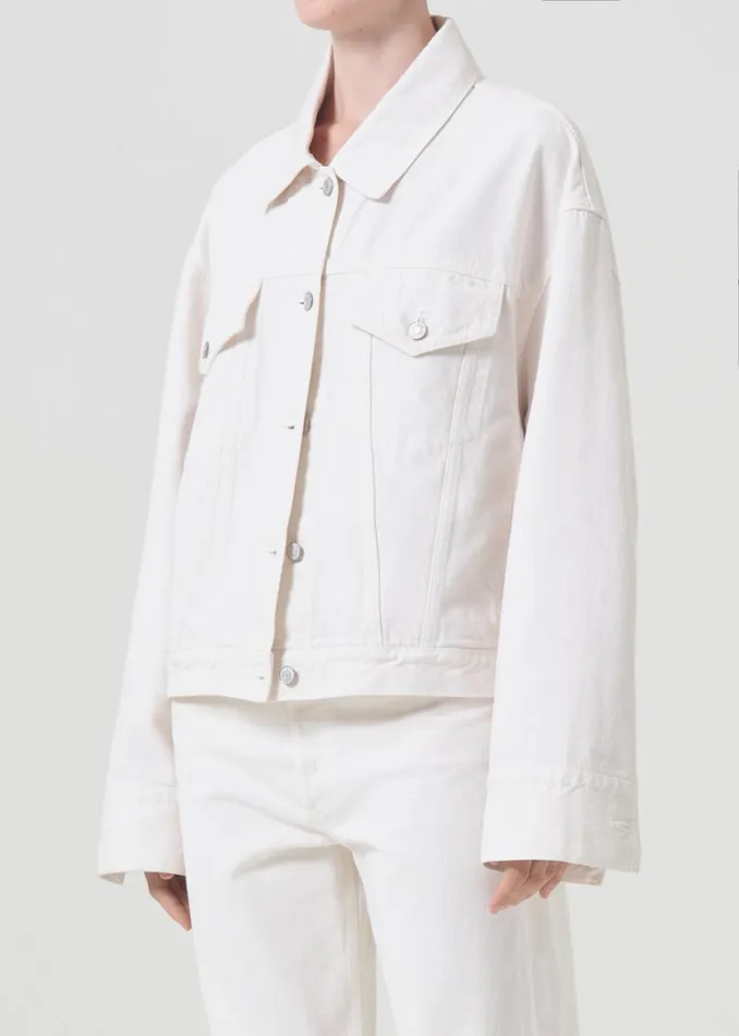 Denim Women Agolde Martika Jacket In Fortune Cookie