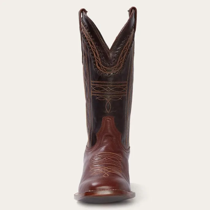 Denver Brown Goat Hand Stitched Cowboy Boot Brown Men Stetson Western