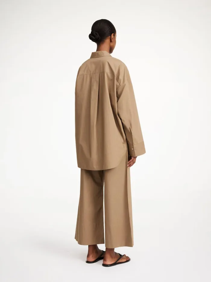 Derris Organic Cotton Shirt Shitake Women By Malene Birger Shirts