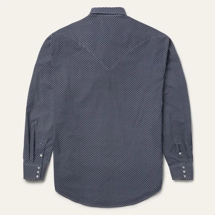 Diamond Geo Western Shirt Blue Men Stetson Western Shirts