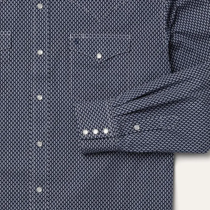 Diamond Geo Western Shirt Blue Men Stetson Western Shirts