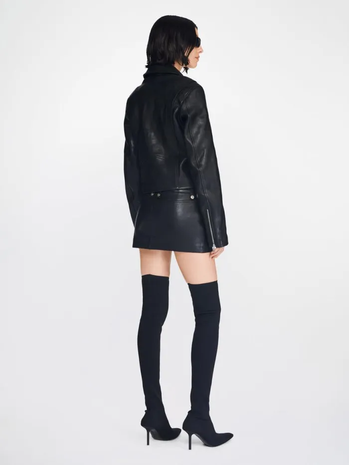 Dion Lee Core CORSET ZIP BIKER JACKET Black 8211 Shop