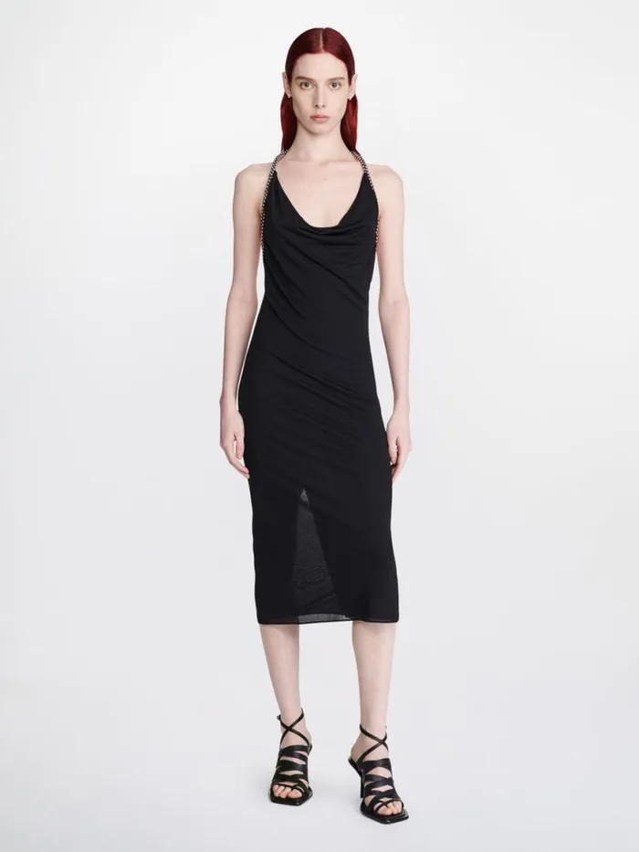 Dion Lee Dresses BARBALL ROPE SLIP HALTER DRESS Black 8211 Shop