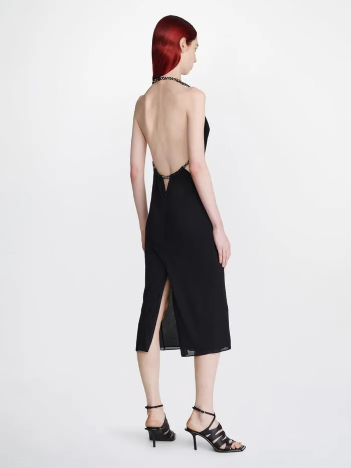 Dion Lee Dresses BARBALL ROPE SLIP HALTER DRESS Black 8211 Shop