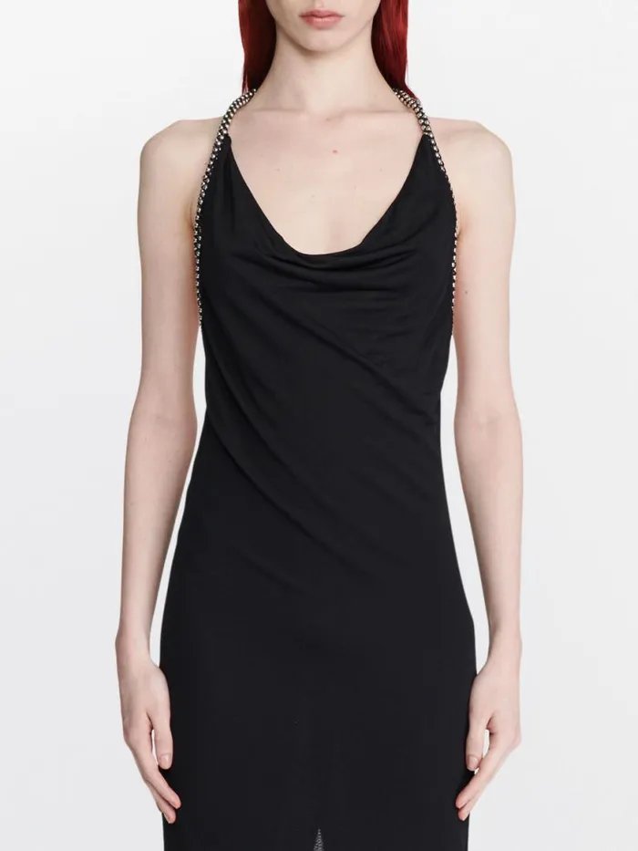 Dion Lee Dresses BARBALL ROPE SLIP HALTER DRESS Black 8211 Shop