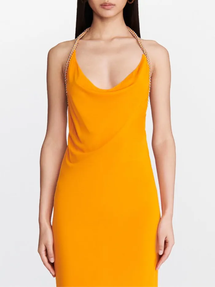 Dion Lee Dresses BARBALL ROPE SLIP HALTER DRESS Citrine 8211 Shop