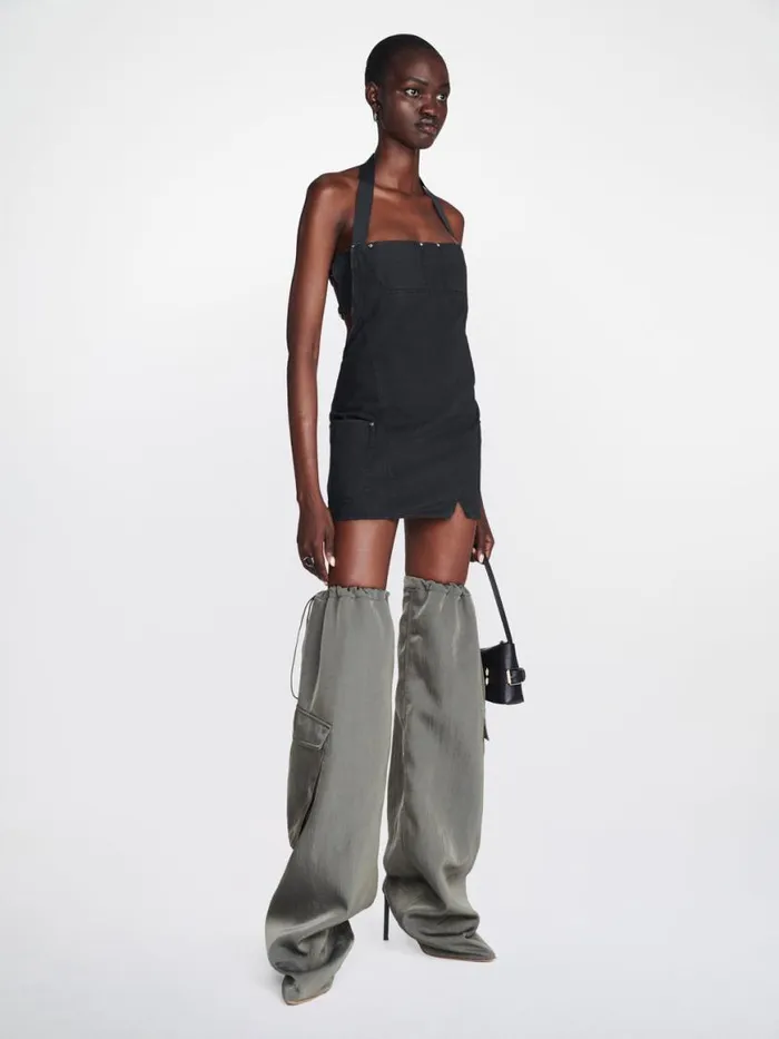 Dion Lee Dresses RIVETED APRON DRESS Washed Black 8211 Shop