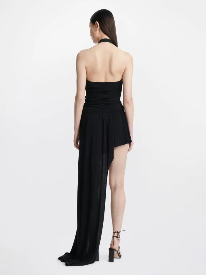 Dion Lee Dresses SAFETY SLIDER GATHERED DRESS Black 8211 Shop