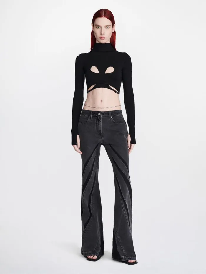 Dion Lee Knitwear MOBIUS LOOP LS TOP Black 8211 Shop