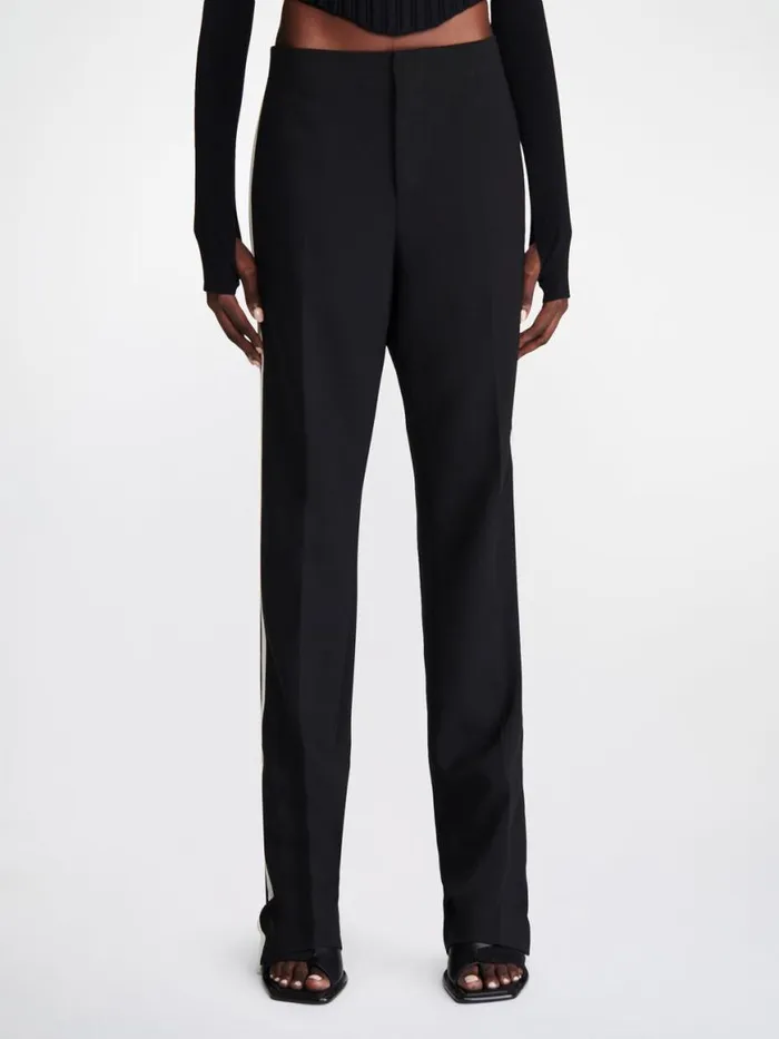 Dion Lee Pants STRIPE TAILORED PANT Blackivory 8211 UnisexShop