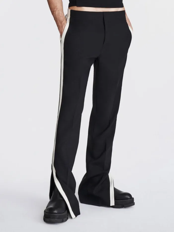 Dion Lee Pants STRIPE TAILORED PANT Blackivory 8211 UnisexShop