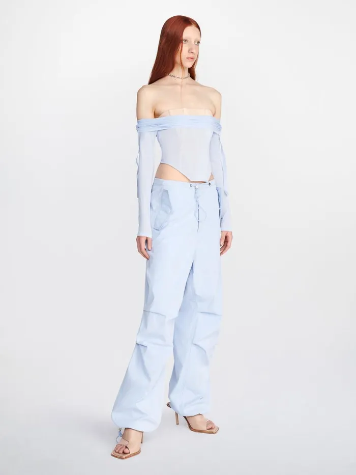Dion Lee Pants TOGGLE PARACHUTE PANTS Glacier 8211 UnisexShop