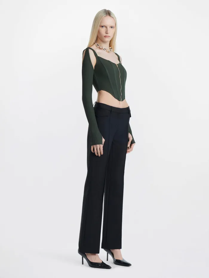 Dion Lee Pants WOOL POCKET TROUSER Black 8211 Shop
