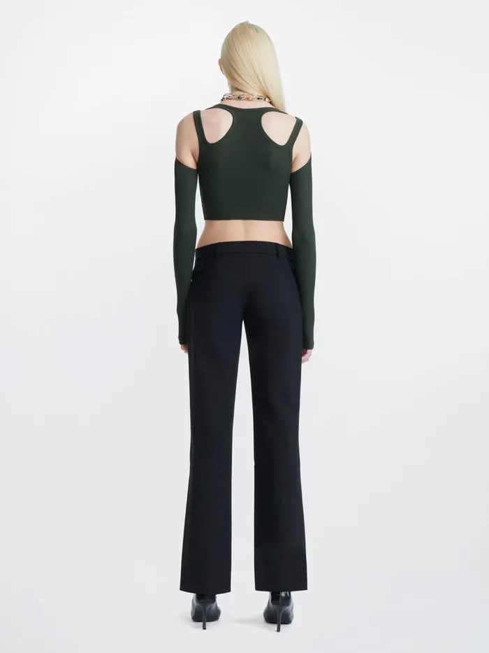 Dion Lee Pants WOOL POCKET TROUSER Black 8211 Shop