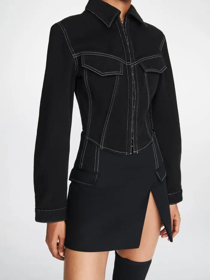 Dion Lee Skirts FRAME MINI SKIRT Black 8211 Shop
