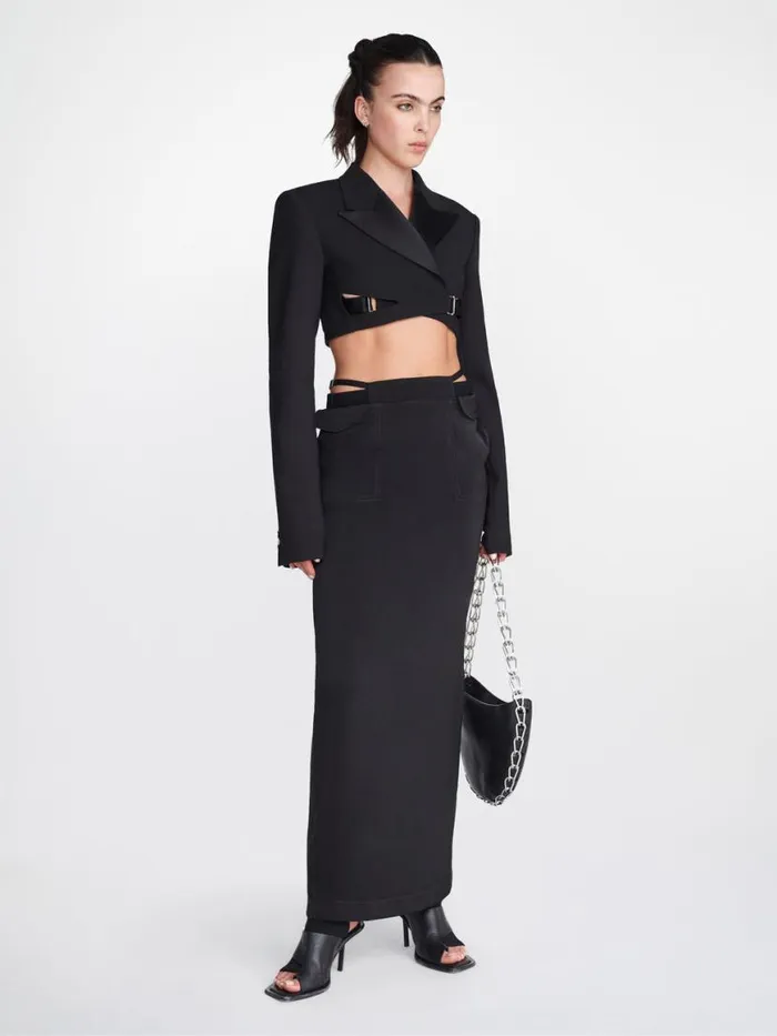 Dion Lee Skirts POCKET COLUMN SKIRT Black 8211 Shop