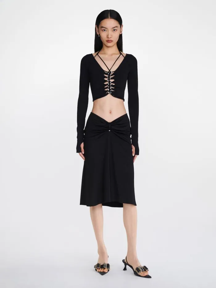 Dion Lee Tops BOLT LOOP LS TOP Black 8211 Shop