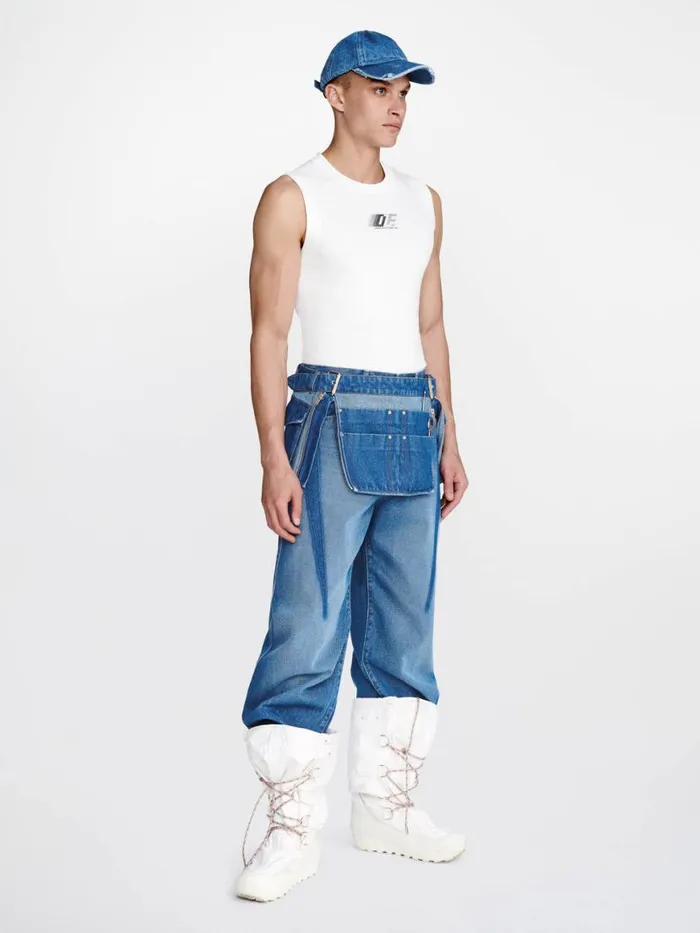 Dion Lee Tops DLE MUSCLE TEE Ivory 8211 UnisexShop