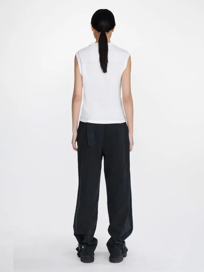 Dion Lee Tops DLE MUSCLE TEE Ivory 8211 UnisexShop