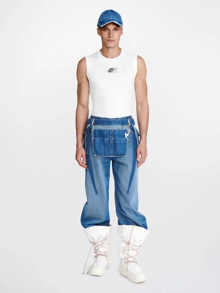 Dion Lee Tops DLE MUSCLE TEE Ivory 8211 UnisexShop