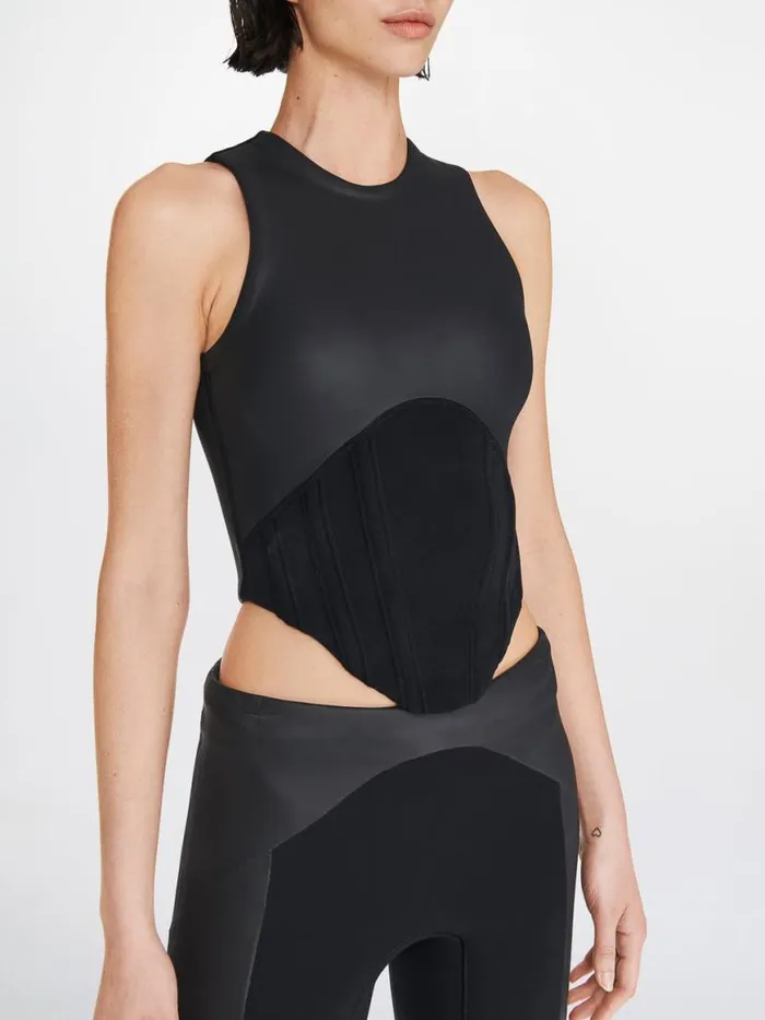 Dion Lee Wetsuits HS DL WOMENS MODULAR TOP Black 8211 Shop