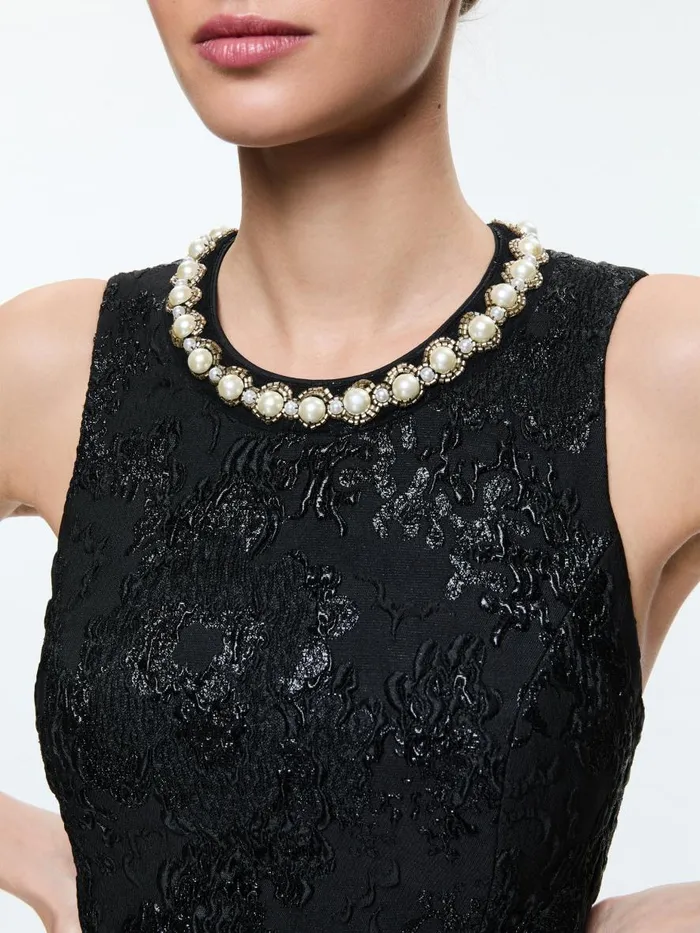 Dresses Women Alice Olivia ALISTAIR EMBELLISHED MINI GOWN Black