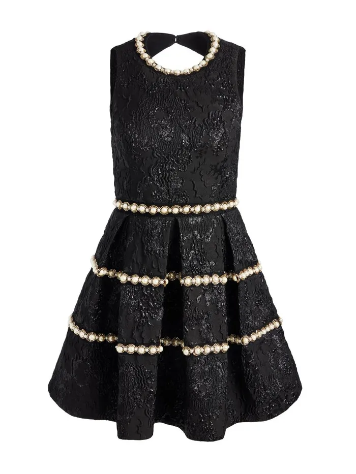 Dresses Women Alice Olivia ALISTAIR EMBELLISHED MINI GOWN Black