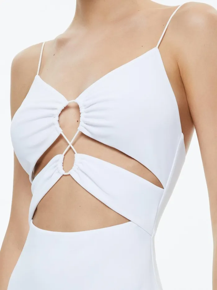 Dresses Women Alice Olivia SALEM STRAPPY MAXI DRESS Off White