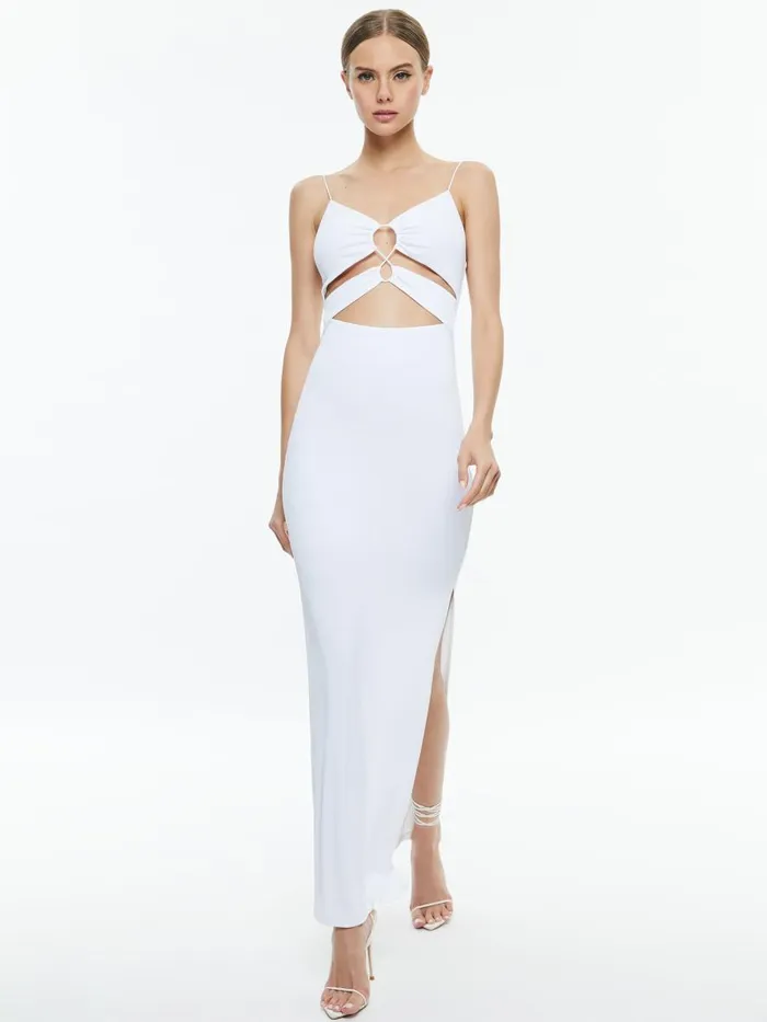 Dresses Women Alice Olivia SALEM STRAPPY MAXI DRESS Off White
