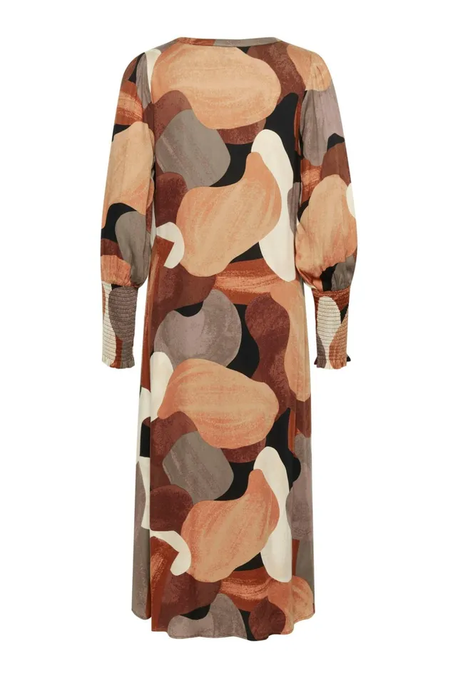 Dresses Women CULTURE CUdana Dress Brown Art