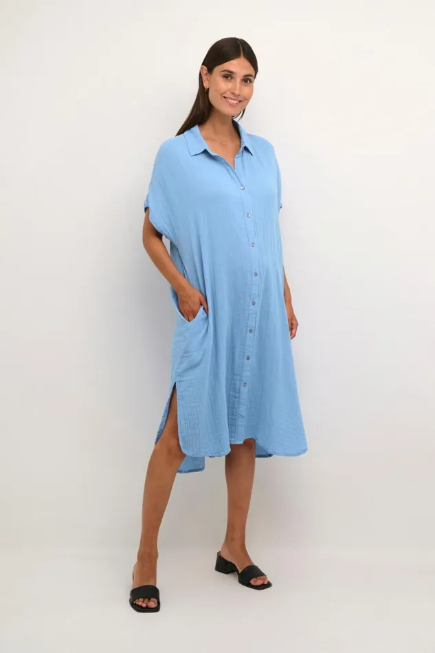 Dresses Women CULTURE CUelina Dress Della Robbia Blue