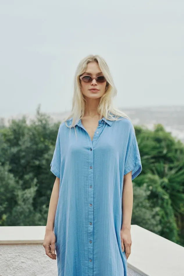 Dresses Women CULTURE CUelina Dress Della Robbia Blue
