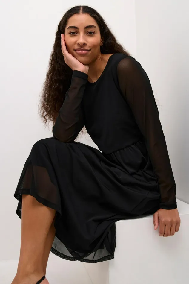 Dresses Women CULTURE CUmelida Mesh Dress Black