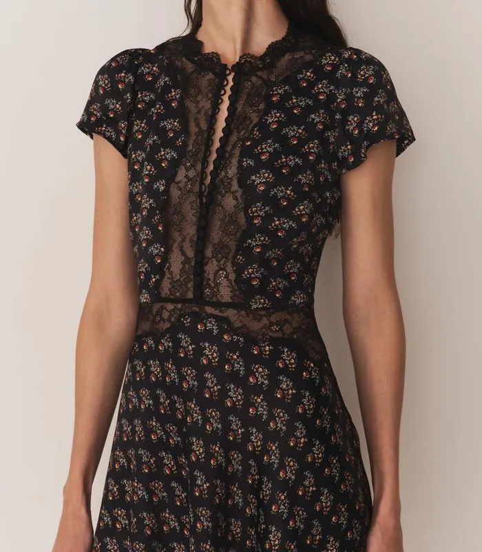 Dresses Women DEN Ivy Dress Delphinium Floral Dresses Women DEN Ivy Dress Delphinium Floral