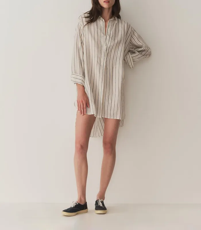 Dresses Women DEN Jora Dress San Leone Stripe Dresses Women DEN Jora Dress San Leone Stripe