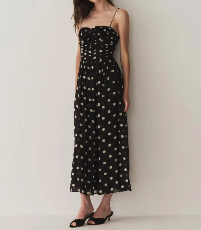 Dresses Women DEN Maryanna Dress Noir Solstice Sky Dot Dresses Women DEN Maryanna Dress Noir Solstice Sky Dot