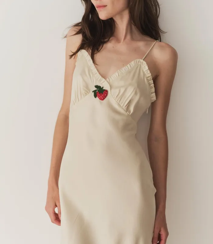 Dresses Women DEN Sandia Dress Mother Of Pearl Dresses Women DEN Sandia Dress Mother Of Pearl