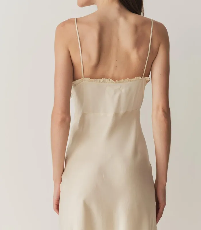 Dresses Women DEN Sandia Dress Mother Of Pearl Dresses Women DEN Sandia Dress Mother Of Pearl