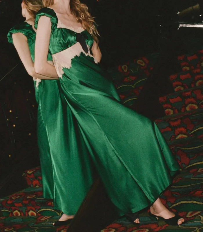 Dresses Women DEN Veda Dress Emerald Ivy Dresses Women DEN Veda Dress Emerald Ivy