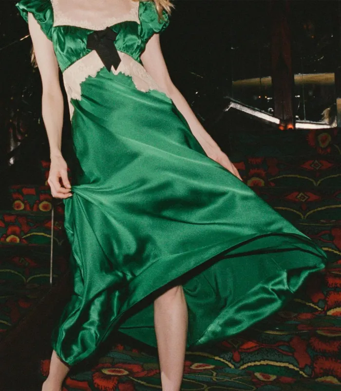 Dresses Women DEN Veda Dress Emerald Ivy Dresses Women DEN Veda Dress Emerald Ivy