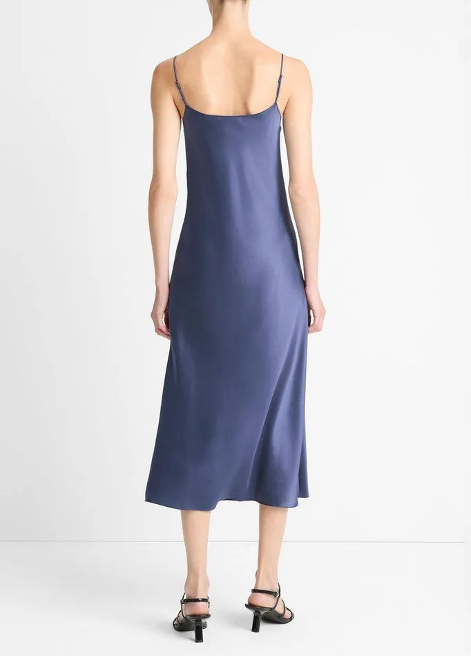 Dresses Women Vince Satin Slip Dress Dark Peri Dresses Women Vince Satin Slip Dress Dark Peri